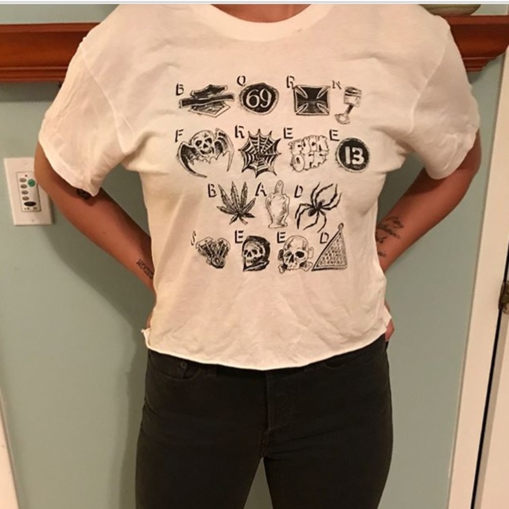Born a Bad Seed x Born Free Cropped Tee